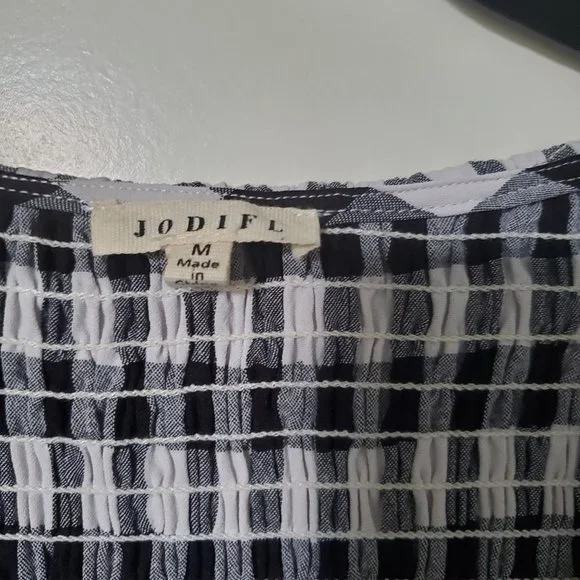 Black Gingham Dress - Picture 2 of 10